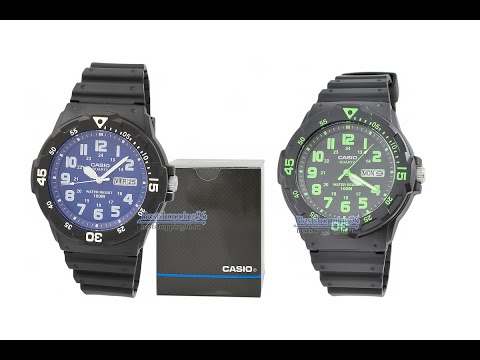 Видео обзор наручных часов CASIO MRW-200-H 3B и MRW-200-H-2B2