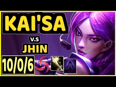 LUGER (KAI'SA) vs JHIN - 10/0/6 KDA BOTTOM ADC CHALLENGER GAMEPLAY - EUW