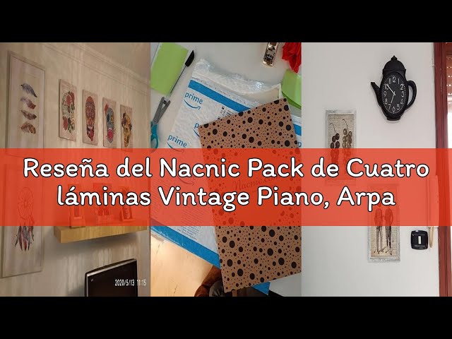 Vídeo relacionado con Nacnic - Pack 4 Láminas Patentes Música - Poster Inventos y Planos Antiguos Estilo Vintage - Reproductor, Cascos, Vinilo, Tocadiscos, Dj y Melómanos