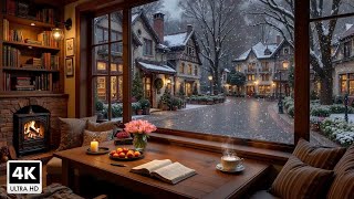 Warm Winter Night With Relaxing Instrumental Jazz Music To Relieve Stress ❄️ Smooth Jazz Music