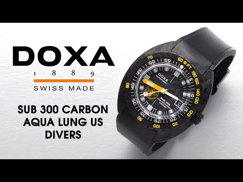 DOXA Sub 300 Carbon Aqua Lung US Divers Hands On Watch Review