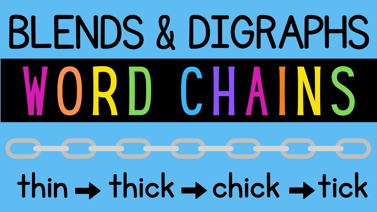 Blends & Digraphs Word Chains + Word Ladders