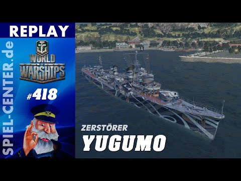 World of Warships Replay #:418 Yugumo [ Lone fighter - with torpedo reload booster ]