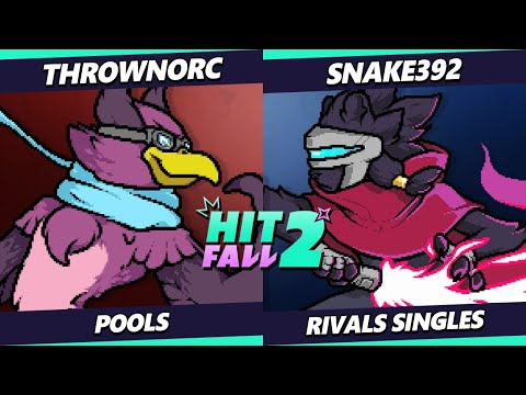 Hitfall 2 - ThrownOrc (Wrastor) Vs. SNAKE392 (Clairen) Rivals of Aether - RoA