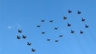 preview picture of video 'Russian Air Force 100th Anniversary Flypast, Zhukovsky 2012 | ВВС России 100-летие в Жуковском'
