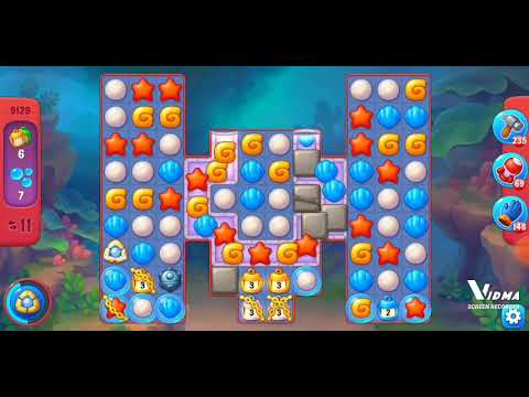 Fishdom. 9129 hard level no boosters and diamonds. 19 moves