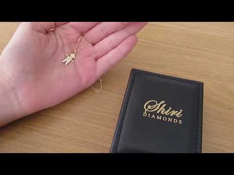 וידאו של תליון ילד משובץ יהלום