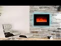 Amantii 26 Inch Wall or Flush Mount Smart Electric Fireplace with Glass Surround