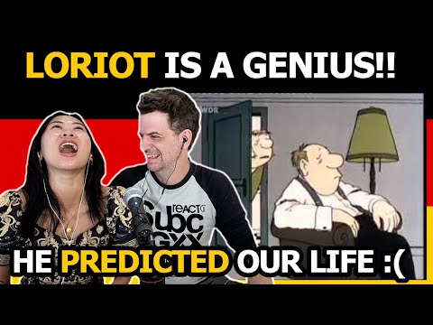 Married Couple Reacts to LORIOT - I just want to sit here (Ich will hier nur sitzen) | German Satire