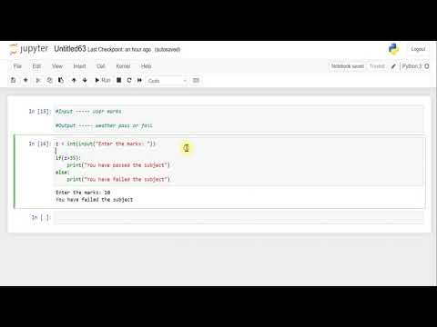 Python Program To Print Weather Pass Or Fail Using If Else