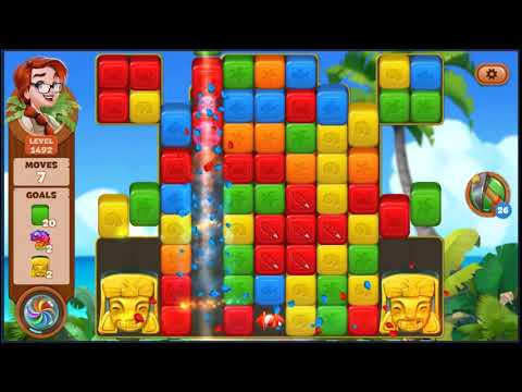 Lost Island Blast Adventure Level 1492 - NO BOOSTERS 🏝️ | SKILLGAMING ✔️