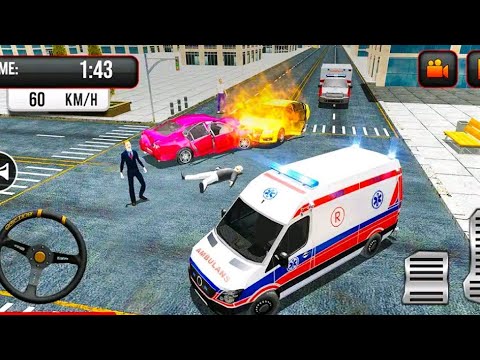 911 Ambulance City Rescue Game - American Ambulance Emergency Simulator 2022 Android Gameplay