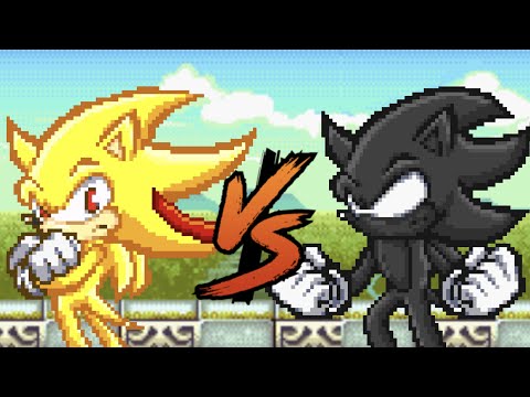Dark Sonic Vs Shadic | Sprite Battle (100 Sub Special)