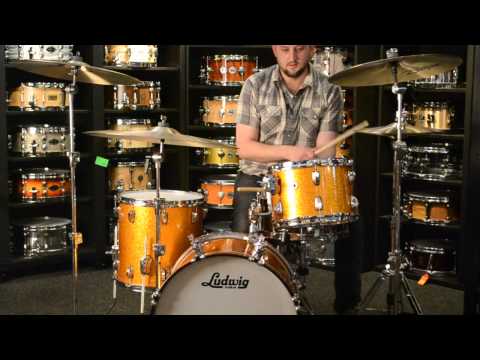 Dale's Drum Shop - Ludwig 3pc Classic Maple Gold Sparkle Kit 20/12/14