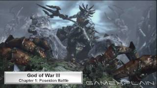 God of War III Video Walkthrough: Poseidon Battle (Chapter 1 Part 3)