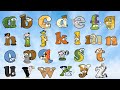 Alphabetimals ABC Learn Alphabet Uppercase Lowercase Letters अंग्रेजी वर्ण�