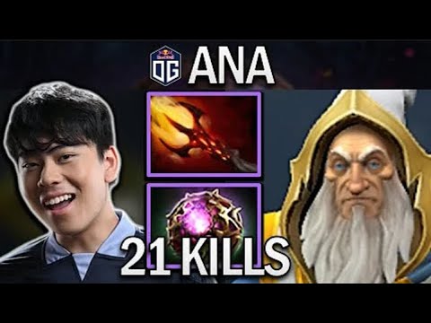 OG.ANA SMURF KEEPER OF THE LIGHT WITH 21 KILLS - DOTA 2 7.30 GAMEPLAY