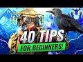 APEX LEGENDS BEGINNER TIPS AND TRICKS! (40 Tips to Improve FAST in Apex Legends) (Beginner Guide)