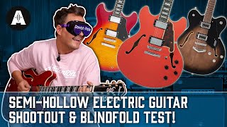 Video thumbnail for Semi-Hollow Electric Guitar Shootout & Blindfold Test! by Andertons Music Co