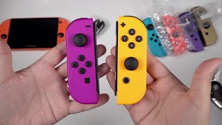 NEW Neon Orange & Purple Joy-Con: Color Comparisons! (Nintendo Switch)