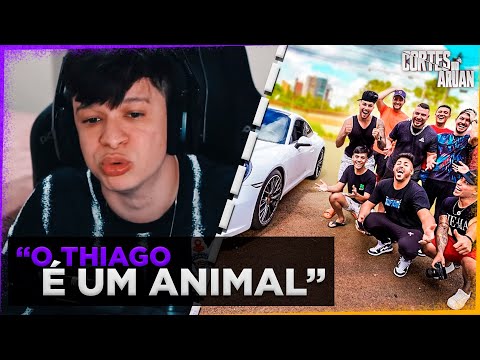 ARUAN REAGE A REAÇÃO DOS MEUS AMIGOS VENDO EU CHEGANDO COM PORCHE 911 CARRER🙏- Cortes do Aruan