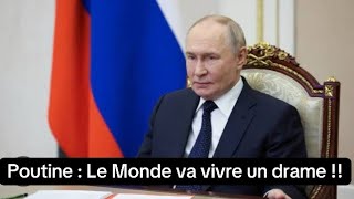 Poutine : une catastrophe est à venir !! (Occident)