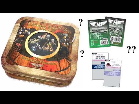 Detailed review of card sleeves for Dead Man’s Draw 10-year Anniversary edition