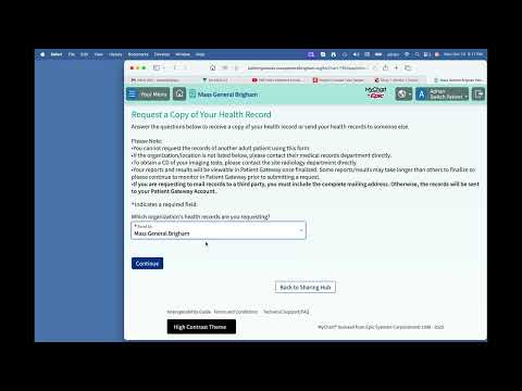 Mychart How To Request Your Records