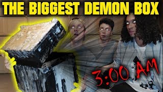 (WE NEED HELP!) THE WORLDS BIGGEST DEMON BOX OPENING AT 3 AM!!