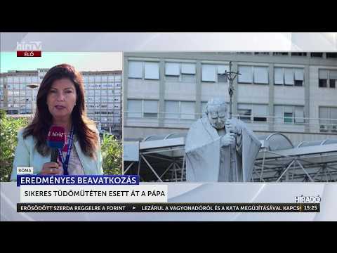 Sikeres tüdőműtéten esett át a pápa - HírTV
