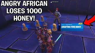Angry African Loses 1000 Honey! (Scammer Gets Scammed) Fortnite Save The World