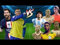 Messi Ronaldo VS (Maradona Pele Ronaldinho Ronaldo Zidan Cruyff)