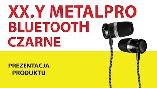 Słuchawki douszne XX.Y Metalpro Czarny + etui