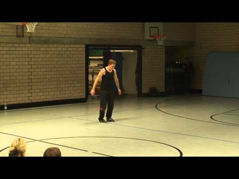 Gymnastik-Tanz Prüfungskür Reifen Michael Jackson