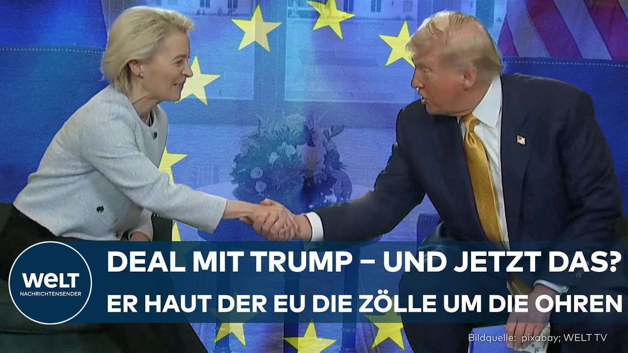 TRUMPS ZOLL-ZORN: Deal mit EU in Gefahr! Unsicherheit wächst! Friedrich Merz reist nach Washington