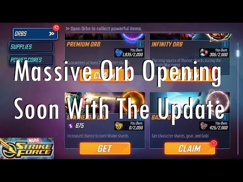 Marvel Strike Force Massive Orb Opening Soon