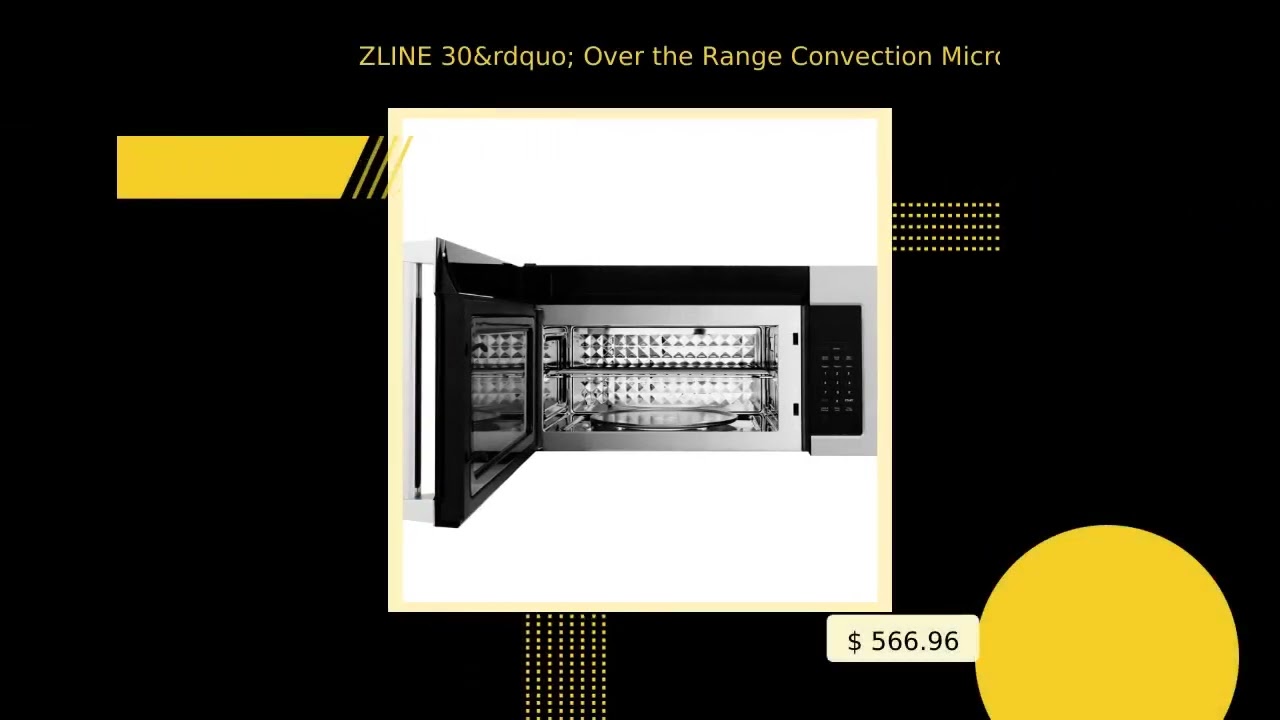 ZLINE 30” Over the Range Convection Microwave Oven in Stainless Steel
