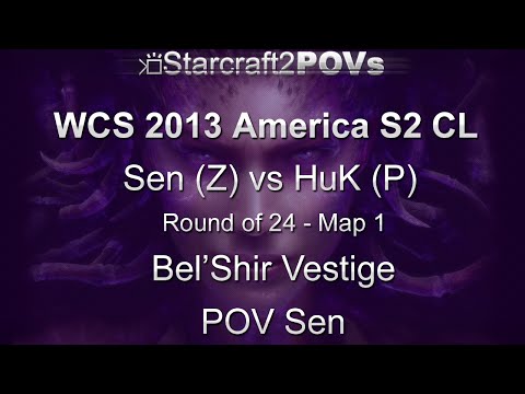 SC2 HotS - WCS 2013 AM S2 CL - Sen vs HuK - Ro24 - Map 1 - Bel'Shir Vestige - Sen