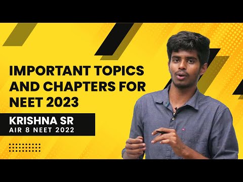 Important topics for NEET 2023 - Krishna SR AIR 8 NEET 2022 #neettopper #neet2023 #neetexam