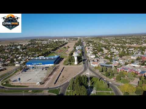 Plaza Huincul desde el aire 🚁 | Ruta 22 de noche 🌙 | Vista épica en 4K