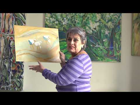 Artista plástica Patricia León