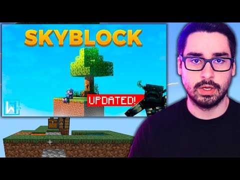 jogando MINECRAFT SKYBLOCK (o #minecraft mas só com um bloco)