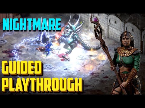 [Nightmare] Nova Sorceress Guided Playthrough | Diablo 2 Resurrected