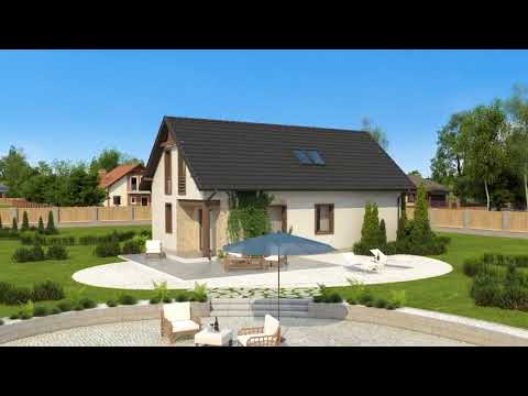 Z71 GL - Gotowy projekt domu z poddaszem użytkowym we współczesnym stylu do 80 m2