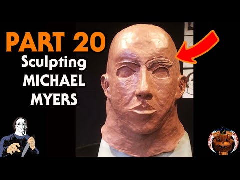 Michael Myers Sculpture Timelapse Documentary - Halloween (PART 20/31)