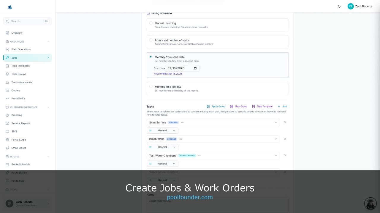 Create Jobs & Work Orders