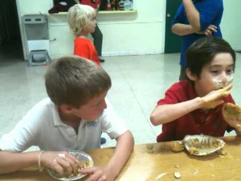 2010 Cub Scout Pack 313 Pie Eating Contest - Cole