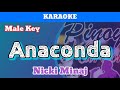 Anaconda by Nicki Minaj (Karaoke : Male Key)