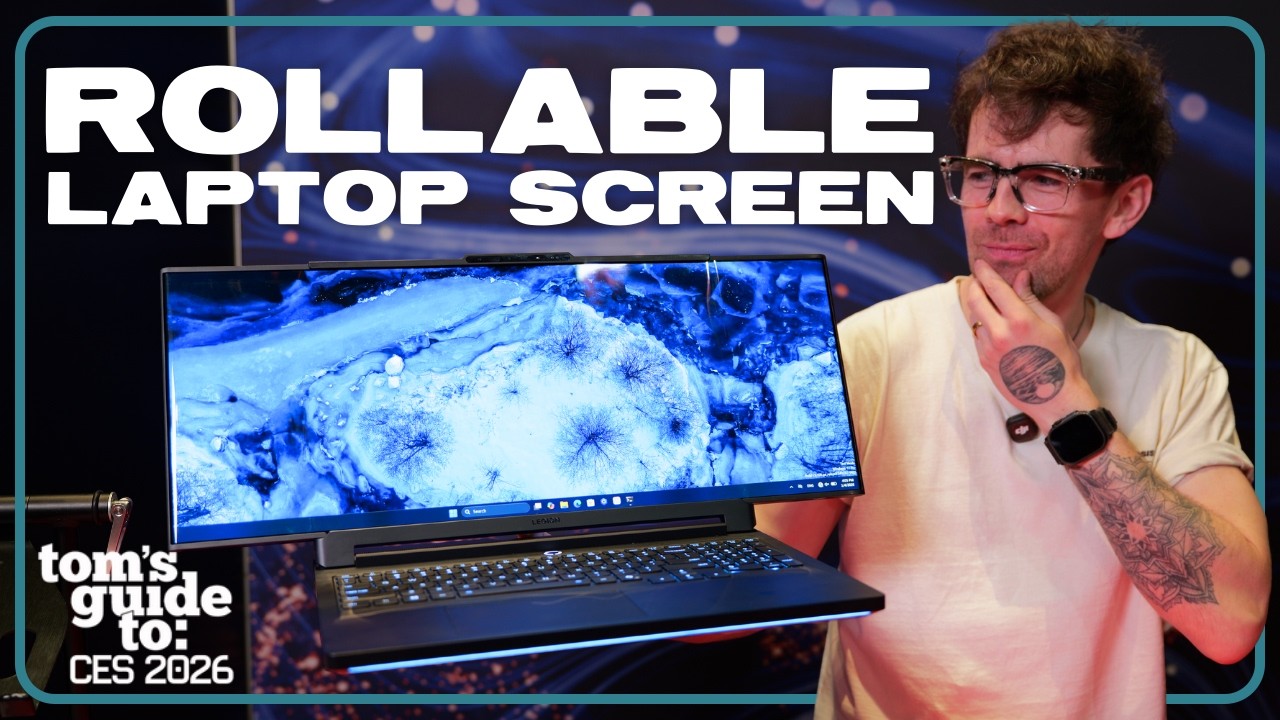Gaming Laptop &rarr; Ultrawide Monitor?! Lenovo Legion Pro Rollable Hands On - YouTube