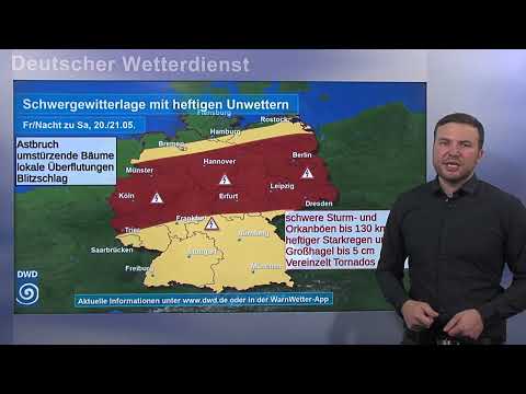 20.05.2022 Unwetterinformation - Deutscher Wetterdienst (DWD)